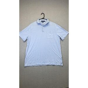 Polo Ralph Lauren Polo Shirt Mens Large Light Blue Classic Fit Pocket Pony‎ Logo